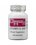 Vitamin E-400 (L Alpha Tocopherol Acetate) 400 IU 100 sgels Ecological Formulas / Cardiovascular Research