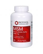 MSM Bio-Available Sulfur 1000 mg 180 vcaps Protocol For Life Balance
